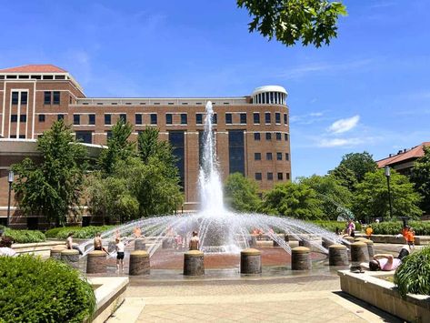 Kids Playing in a Fountain in West Lafayette, Indiana – Resized West Lafayette Indiana, Native American Village, Lafayette Indiana, West Lafayette, Purdue Boilermakers, Nature Center, Nature Trail, Public Art, Farm Life