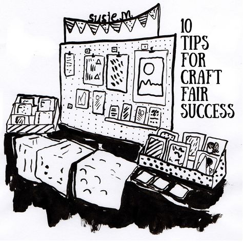 10 Tips to Prepare for Craft Fair Success — Drawn Together Art Collective - Art Prints London Art Craft Fair Display, Selling Prints At Craft Fair, Embroidery Display Ideas Craft Fairs, How To Display Prints, Diy Art Display Craft Fairs, Diy Art Stand, Hosting A Craft Fair, Bazzar Display Ideas, Art Booth Sign