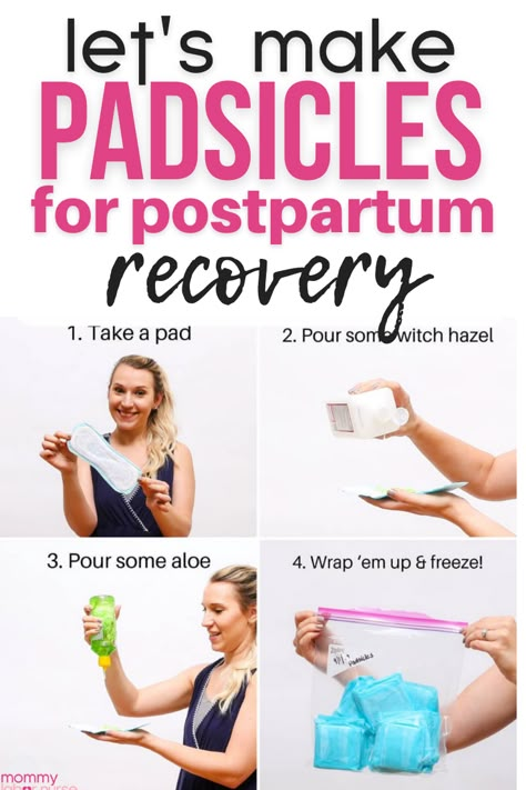 Homemade Perineal Ice Pack, Postpartum Frozen Pads, Ice Pads For After Birth, Diy Cooling Pads After Birth, Cooling Pads After Birth, Diy Postpartum Ice Packs, Homemade Postpartum Pads, After Birth Padsicles, Frozen Pads After Birth