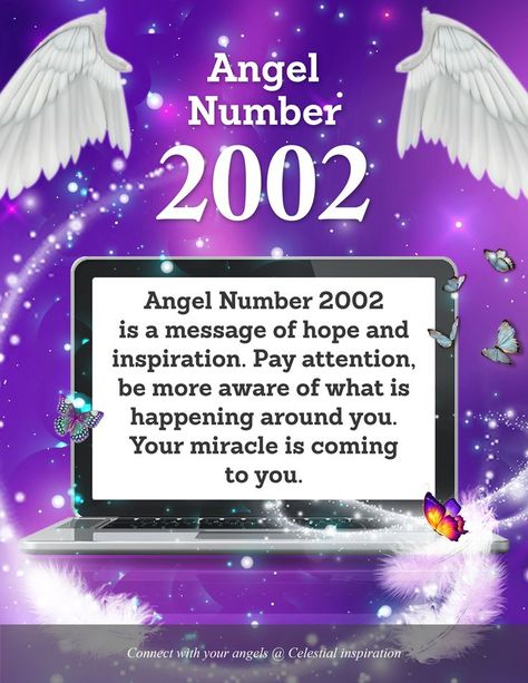 Angel Number 2002 is a message of hope and inspiration. Pay attention, be more aware of what is happening around you. Your miracle is coming to you. Universe Quotes Spirituality, Numerology Life Path, Hope Inspiration, Signs From The Universe, Angel Number Meanings, Angel Guidance, Witchcraft Spell Books, Your Guardian Angel, Number Meanings