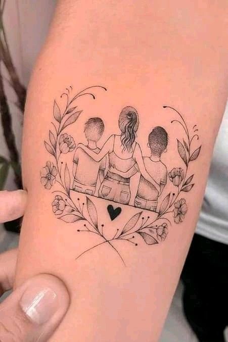 Mutterschaft Tattoos, Motherhood Tattoos, Family Tattoo Designs, Mom Tattoo Designs, Mommy Tattoos, Silhouette Tattoos, Inspiration Tattoos, Mother Tattoos, Tattoo For Son