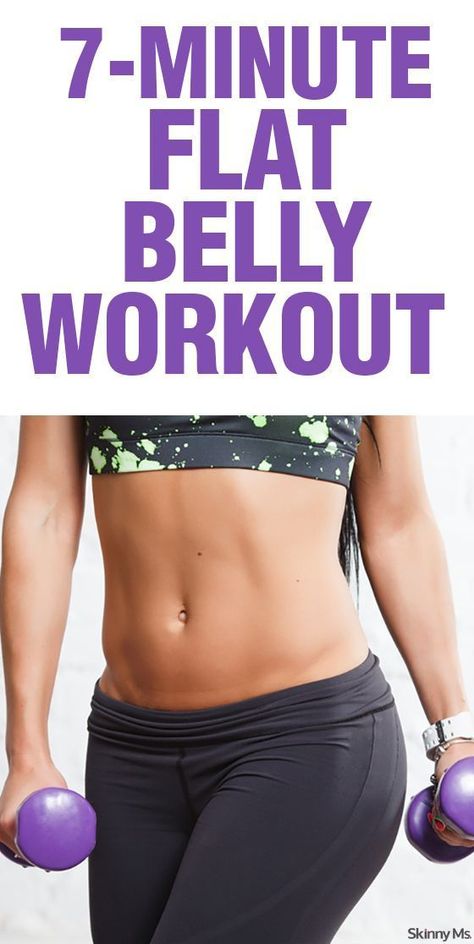 This workout is done and over before you know it, but the results are long lasting. Here is the Skinny Ms. 7-Minute Flat Belly Workout. Flat Belly Workouts, Quick Ab Workout, Quick Abs, Belly Workouts, Belly Fat Workout, Ab Workouts, Belly Workout, Flat Belly Workout, Flat Stomach