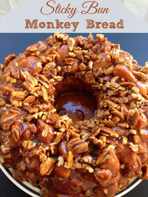 Bundt Monkey Bread, Biscuit Monkey Bread, Pecan Monkey Bread, Easy Sticky Buns, Homemade Monkey Bread, Cinnamon Monkey Bread, Monkey Bread Recipe Easy, Easy Monkey Bread, Cinnamon Roll Monkey Bread