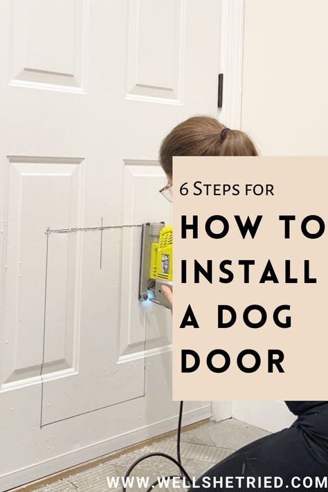 Dog door, large door, large dog door, diy, how to Dog Door Through Brick Wall, How To Install Dog Door In Door, Dog Door In Metal Door, Exterior Door With Doggie Door, Back Door Doggie Door, Dog Door In Door, Diy Doggy Door, Dog Door Diy, Dog Door Ideas In Wall