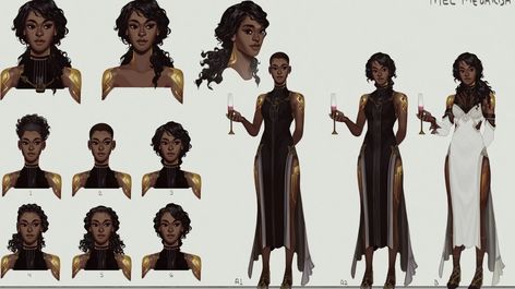 Mel Medarda — Arcane; Bridgind The Rift Mel Arcane, Medieval World, Black Artwork, Dungeons And Dragons Homebrew, Modern Fantasy, Style Challenge, Afro Art, Youtube Art, Character Sheet