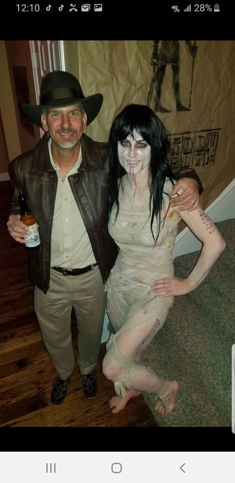 Mummy Couples Costume, Couple Mummy Costume, The Mummy Halloween Costumes, Mummy Costume Couple, Mummy Couple Costume, Mummy Costume Women, Princess Ahmanet, Witchcraft Meaning, Magick Crafts