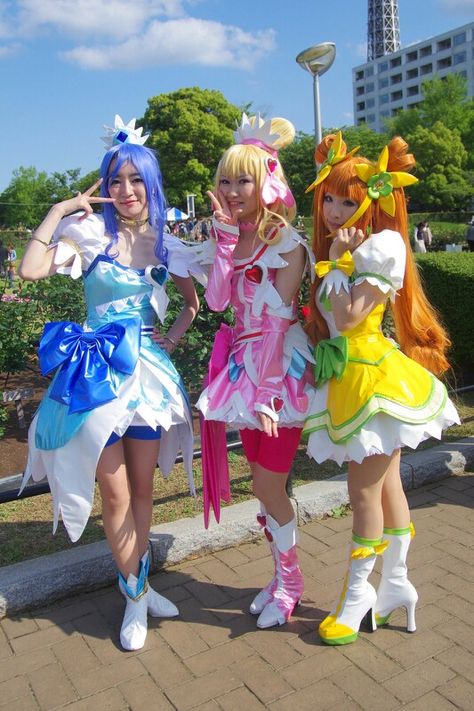 Ideas For Costumes, Cosplay Guy, Glitter Force Costume, Glitter Force Characters, Alternative Diy, Cheap Cosplay, Glitter Force, Cosplay Characters, Cute Cosplay