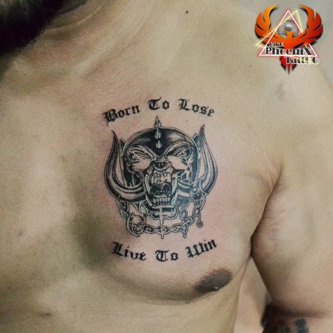 Born To Lose Live To Win, Win Tattoo, Lost Tattoo, Born To Lose, Motivational Tattoos, Pig Tattoo, Tattoo Magazines, Phoenix Tattoo, Line Tattoos