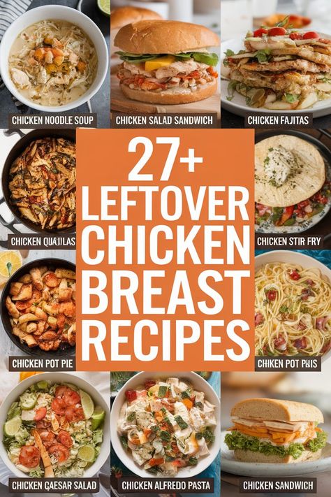 Turn your leftover chicken breasts into tasty meals that everyone will enjoy. From yummy chicken salads to comforting casseroles and quick stir-fries. there's something for every taste. Perfect for busy weeknights. these savory dishes make meal prep easy. Say goodbye to waste and hello to flavor-packed chicken recipes! https://ostrali.com/leftover-chicken-breast Chicken Recipes With Precooked Chicken, Dinner Ideas With Precooked Chicken, Leftover Chicken Recipes With Potatoes, Leftover Chicken Meals, Recipes For Leftover Fried Chicken, Recipes With Leftover Chicken Breast, Leftover Breaded Chicken Recipes, Leftover Chicken Strips Recipes, Leftover Boiled Chicken Recipes