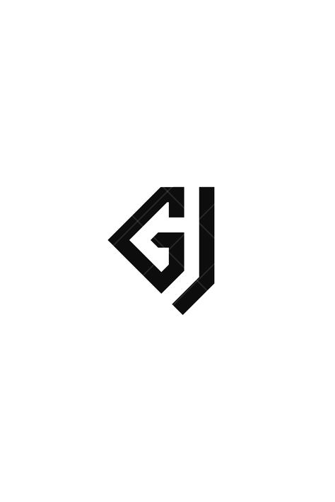 Gj Logo, Jg Logo, Unique Monogram, Monogram Logo Design, Letter G, Letter Logo Design, Minimal Logo, Monogram Design, Logo Mark