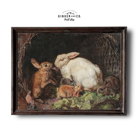 This Giclée Prints item by GingerandCoPrintShop has 7 favorites from Etsy shoppers. Ships from Colorado Springs, CO. Listed on Apr 24, 2024 Early Spring Decor, Basket Tray Decor, Bunny Wall Art, Country French Decor, Spring Wall Art, Rabbit Painting, Fine Art Painting Oil, Master Artists, Vintage Rabbit