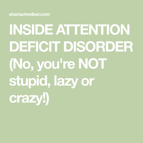 Add Disorder, Attention Disorder, Behavior Interventions, Attention Deficit, Mental And Emotional Health, Health Facts, Emotional Health, Health, Auvergne