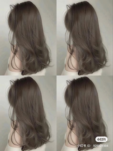 Cool Tone Brown Hair, Shortish Hair, Reddish Hair, Ashy Hair, Pelo Cafe, Hair Color Asian, Black Hair Aesthetic, Beige Hair, Korean Hair Color