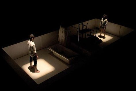 Intimate Theatre Experiences Await At Delhi’s First ‘Black Box’ - Homegrown Theatre Stage Design Ideas Creative, Black Experience, Performance Theatre, Theatre Stage Design, Bed On Stage, Stage Set Design Theatre, Black Box Set Design, Lighting Theatre, Box Theatre