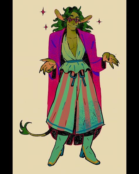 kinda old dumpster-circus fashion doodles of my goblin Yew👀✨ funky man... drawing him is therapeutic👏 #oc#dnd#dungeonsanddragons…” • Dec 4, 2020 at 2:07am UT Old Goblin Dnd, Whimsical Character Design, Goblin Dnd Character Design, Dnd Goblin Character Design, Dnd Pose Reference, Circus Oc Art, Weird Character Design, Circus Character Design, Dnd Circus