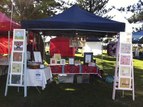 My stall at the Broadbeach Arts and Craft market Craft Market Stall Ideas, Craft Stall Display, Market Tent, Market Day Ideas, Expo Ideas, Stall Display, Market Booth, Renegade Craft Fair, Fair Display