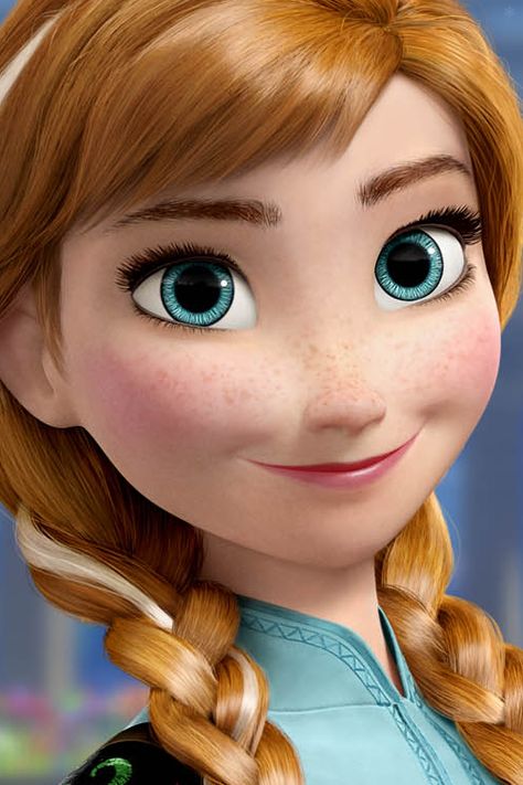 Anna - Love the Freckles! Frozen 3, Character Design Cartoon, Frozen Heart, Frozen Movie, Images Disney, Anna Frozen, Build A Snowman, Frozen Disney, Frozen Party