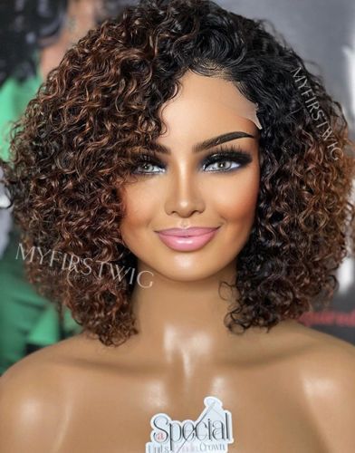 Closure Bob, Bob Human Hair Wigs, Lace Front Bob, Human Hair Wigs Blonde, Curly Short, Curly Bob Wigs, Ombre Brown, Short Human Hair Wigs, Bob Lace Front Wigs