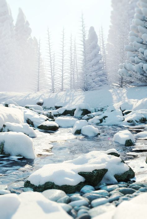 ArtStation - RDT - Winter, Christoph Schindelar Winter Forest Landscape, Snowy Landscape Photography, Winter Forest Photography, Environment Reference Photography, Environments Photography, Snow Landscape Photography, Environment Photography, Winter Landscape Photography, Winter View