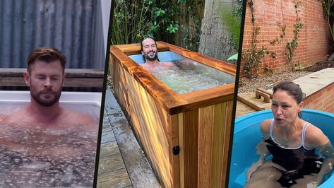 Best ice baths 2023: How Joe Wicks, Nicole Scherzinger & more celebrities swear by at-home plunge pools | HELLO! Cold Plunge Tub, Plastic Bathtub, Bath Outdoor, Tub Sizes, Plunge Pools, Wim Hof, Joe Wicks, Cold Plunge, Ice Bath