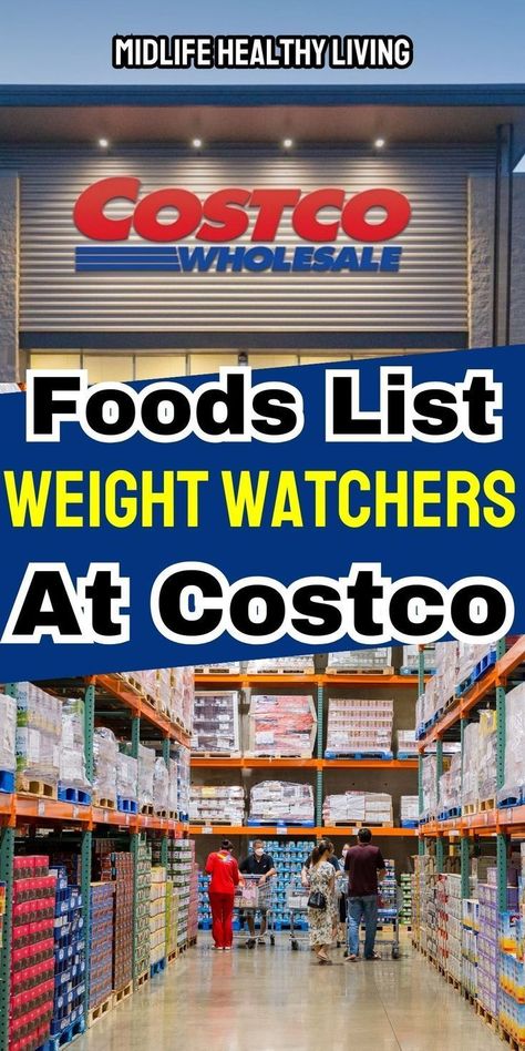 This list of Weight Watchers food to buy at Costco is a lifesaver! Instead of having to look up and search every label, you can easily know whether or not it's compatible with your WW diet. This list is perfect for meal planning and shopping while on the Weight Watchers diet. Check out this shopping list right now! Weight Watchers Grocery List, Weight Watcher Shopping List, Weight Watchers Points List, Weight Watchers Food, Ww Meal Plan, Costco Shopping List, Healthy Shopping List, Weight Watchers Program, Costco Shopping