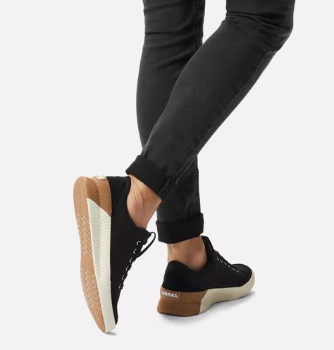 Womens Out N About™ Plus Classic Sneaker | SOREL Sorel Out And About Sneaker, Waterproof Sneakers Woman, Business Casual Sneakers Women, Business Casual Sneakers, Womens Casual Sneakers, Stylish Sneakers Women, Sorel Sneakers, Dressy Sneakers, Black Sneakers Women