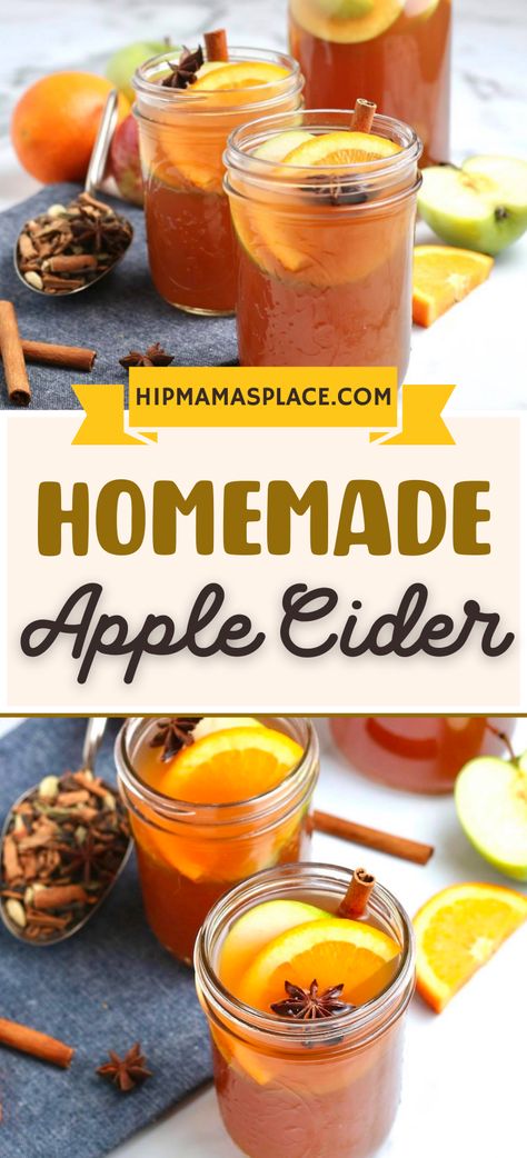 Looking for a recipe for delicious homemade apple cider? Look no further! This hot apple cider recipe is super-easy to make in the Crock-Pot, Instant Pot or on the stovetop. Stovetop Apples, Homemade Apple Cider Recipe, Easy Apple Cider Recipe, Cold Apple Cider, Homemade Apple Juice, Hot Apple Cider Recipe, Apple Cider Drink, Apple Cider Recipe, Creative Cocktails