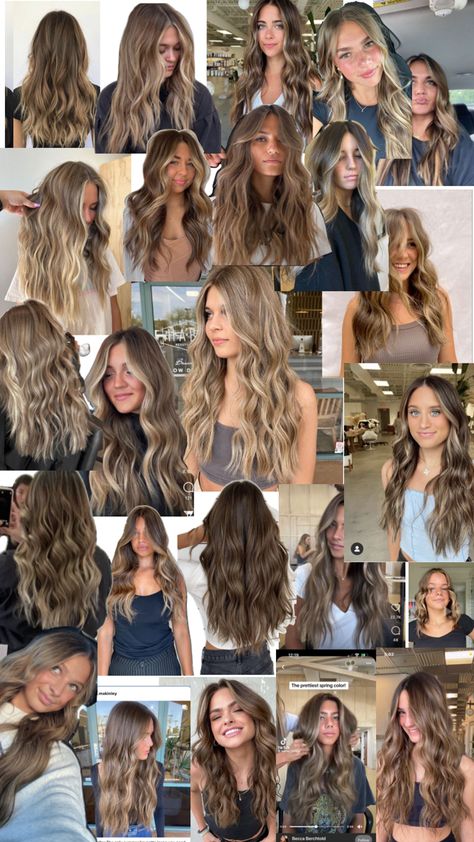 Light Brunette Hair, Highlight Ideas, Light Brunette, Hair Highlight, Summer Blonde Hair, Hairstyle Examples, U Shaped Hair, Brown Hair Looks, Brown Hair Inspo