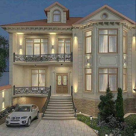 House Outer Design, Exterior Design Ideas, Classic House Exterior, Classic House Design, House Outside Design, Bungalow House Design, House Front Design, Luxury Homes Dream Houses, Luxury House Designs