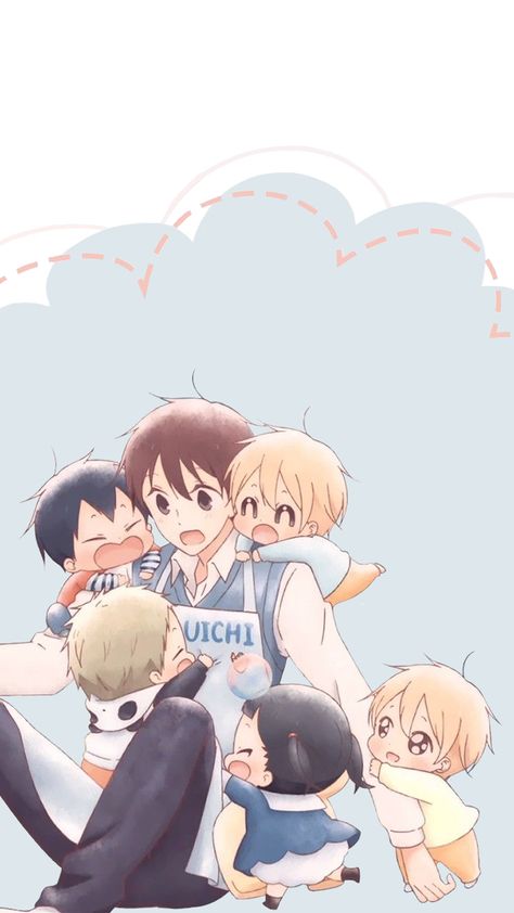 Gakuen Babysitter, School Babysitters, Anime Egg, Gakuen Babysitters, Cute Pokemon Wallpaper, Anime Family, Anime Baby, Cute Anime Wallpaper, Anime Character Drawing