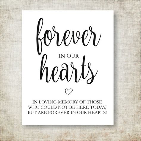 Forever In Our Hearts Sign In Loving Memory Sign Wedding In Loving Memory Quotes, Forever In Our Hearts, Memories Quotes, Loving Memory, Sign Wedding, Shop Office, Heart Sign, Love Signs, In Loving Memory