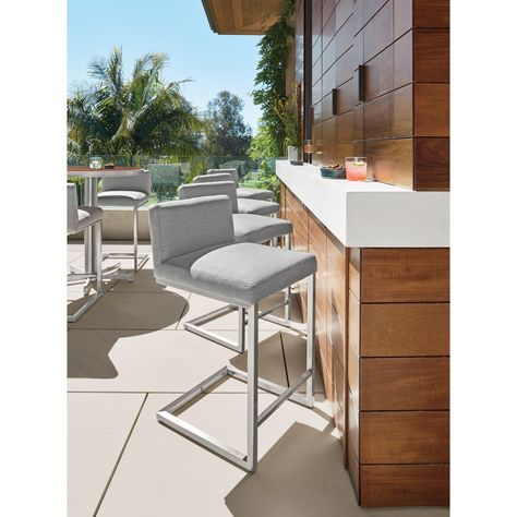 Room & Board | Finn Counter & Bar Stools Outdoor Stool, Patio Bar Stools, Backyard Pavilion, Furniture Room, Counter Bar, Living Room Accent Tables, Counter Table, Outdoor Stools, Modern Outdoor Furniture