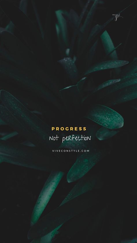 Progress not perfection - Vive Con Style. Progress not perfection mobile #wallpaper for iPhone, Samsung and Android wallpaper. Free inspirational wallpaper with quotes. Determination Quotes, Hd Quotes, Motivational Quotes Wallpaper, Phone Wallpaper Quotes, Words Wallpaper, Motivational Wallpaper, Progress Not Perfection, Study Motivation Quotes, Wallpaper Iphone Quotes