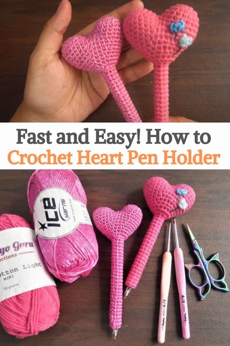 Crochet Pen Cozy, Crochet Teachers Day Gift, Crochet Flower Pen, Crochet Pen Toppers, Crochet Pen Holder Pattern Free, Crochet Pens, Crochet Pen Holder, Crochet Gifts For Teachers, Bookish Crochet