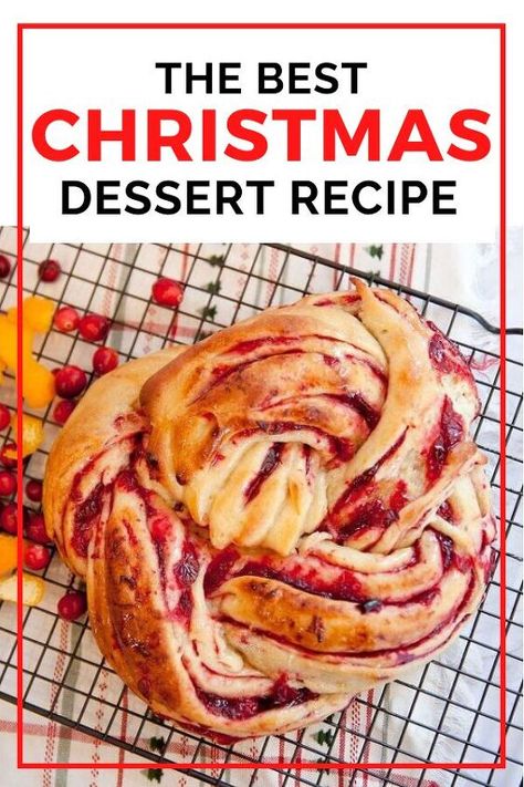 Looking for the best Christmas dessert recipe? we love this cranberry orange wreath idea. Impress your guests at your Holiday table with this beautiful cranberry pastry dessert. Cranberry Pastry, Wreath Bread, Orange And Cranberry, Cranberry Christmas, Dessert Inspiration, Cranberry Orange Muffins, Orange Muffins, Orange Wreath, Orange Sauce