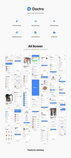 Doctro - Sketch Doctor Appointment App Preview - ThemeForest Doctor App, Health App Design, Medical App, App Login, Planning App, Mobile App Design Inspiration, Booking App, Ui Design Website, Splash Screen