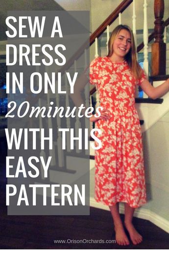 House Dress Pattern, Easy Sew Dress, Sew A Dress, Crochet Blouses, Dress Sewing Patterns Free, Sewing Patterns Free Women, Simple Dress Pattern, Easy Dress Sewing Patterns, Knit Dress Pattern