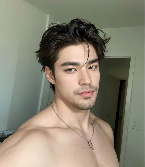 Wasian Male, Mixed Asian Men, Poses Reference Male, Guy Hairstyles, Male Hairstyle, Man Selfie, Haircut Fails, Men Selfie, Boy Selfie