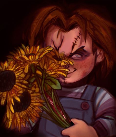 Childs Play Fanart, Charles Lee Ray Fanart, Chucky Fan Art, Glen Chucky, Chucky Family, Chucky Fanart, Drawing Thoughts, Chucky Pfp, Chucky Drawing