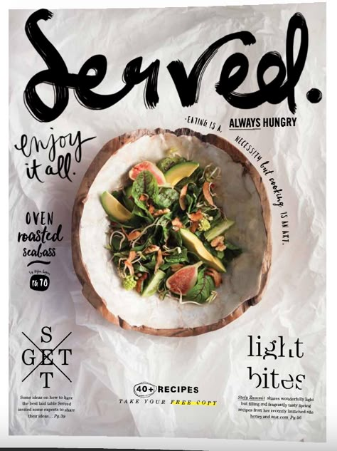 Food Magazine Layout, Food And Wine Magazine, Typography Projects, Food Posters, 잡지 레이아웃, Poster Food, Menue Design, Magazine Recipes, Wine Magazine