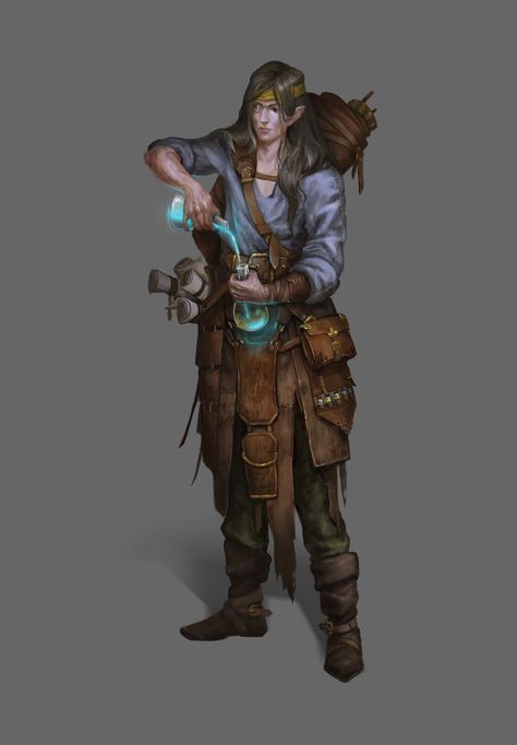 ArtStation - Alchemist, Kaines Elande Elf Alchemist, Sea Elf, Fantasy Heroes, Dragon Rpg, Dungeons And Dragons, Character Inspiration, Elf, Character Art, Google Search