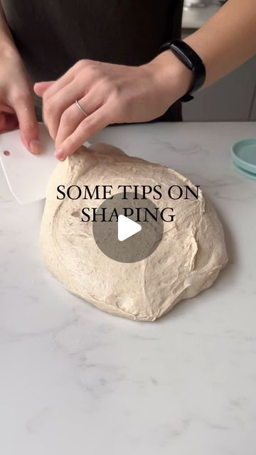 Andra Stefanescu on Instagram: "Shaping a sourdough loaf takes more than anything else, practice. watching others doing it helps you learn, but, like my husband (who has tried couple of times himself and saw me doing it way too many times by now) says it’s like learning any other new skill. It looks easier than it is when you actually get to do it. Feeling clumsy with your first many loaves is normal. First of all, decide on the shape. And choose your proofing basket and dutch oven (if you use one) accordingly. I prefer an oval loaf to a round one, easier to slice, but truth be told, it also opens nicer when you bake it than a round one Use a scraper, that’s one item I couldn’t do it without. Especially when you deal with a sticky dough Dust the working surface and your hands with fl Sourdough Shaping, Sandwich Loaf, Bread Tin, Proofing Baskets, Real Bread, Bread Shaping, Homemade Sourdough Bread, Wild Yeast, Sourdough Baking