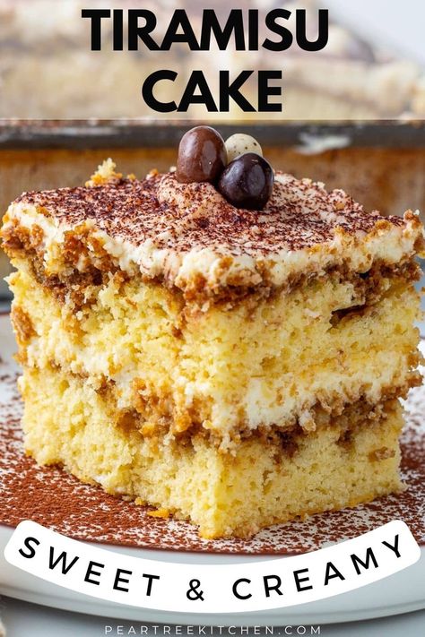 American Twist on Classic Tiramisu Transform a classic Italian dessert with this American-style Tiramisu Cake. Simple ingredients like cake mix, espresso, and mascarpone create an irresistible treat without the need for raw eggs or alcohol. Tiramisu Poke Cake Recipe, Easy Tiramisu Cake, Tiramisu Cake Recipe, Easy Tiramisu, Classic Tiramisu, Easy Tiramisu Recipe, Raw Eggs, Cake Hacks, Cake Simple