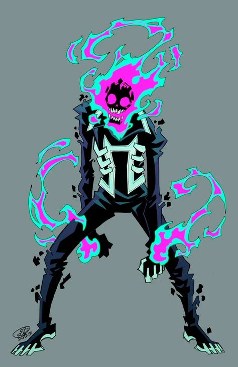 Marvel Character Design, Johnny Blaze, Villain Character, Super Powers Art, Superhero Design, Spiderman Art, Ghost Rider, Cartoon Character Design, Superhero Art