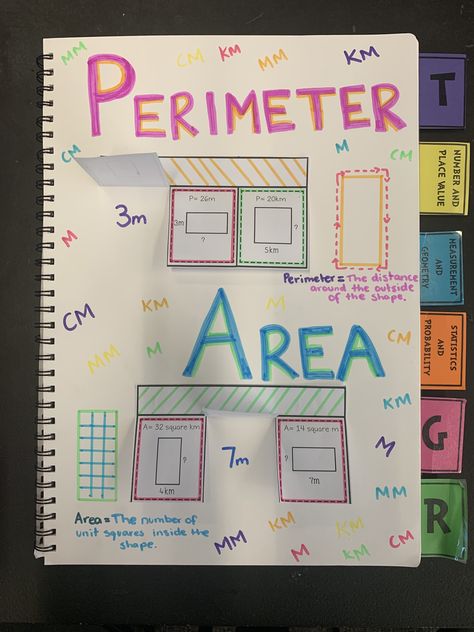 Area and Perimeter Perimeter And Area, Area Perimeter Activities, Area Vs Perimeter, 3rd Grade Area And Perimeter, Area Volume And Perimeter, Year 5 Maths, Draw Show, Cool Math Tricks, Number Value