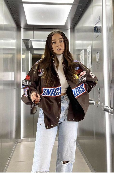 Anastasia Kingsnorth, Nascar Racing Jacket, Baseball Jacket Women, Nascar Jacket, Racing Jackets, Vintage Nascar, Instagram Giveaway, Racing Jacket, Sport Style