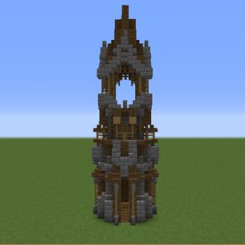 Medieval Tower - GrabCraft - Your number one source for MineCraft buildings, blueprints, tips, ideas, floorplans! Villa Minecraft, Minecraft Building Blueprints, Construction Minecraft, Minecraft Structures, Medieval Tower, Easy Minecraft Houses, Minecraft Castle, Minecraft Medieval, Cool Minecraft Houses