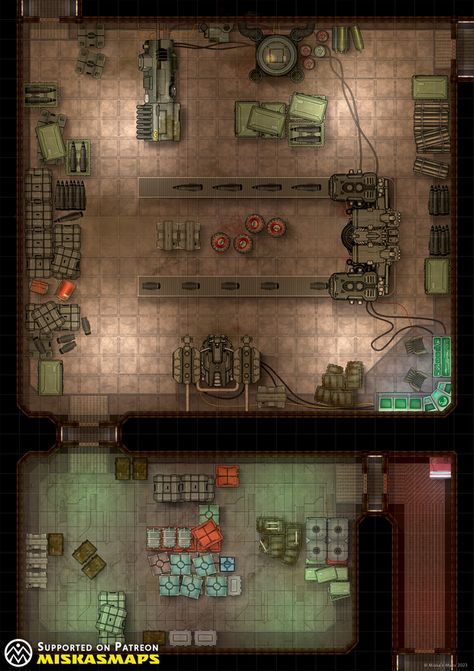 Industrial Workspace, Industrial Workshop, Cyberpunk Red, Cyberpunk Rpg, Dnd World Map, Battle Map, Map Reading, Tabletop Rpg Maps, Drawn Map