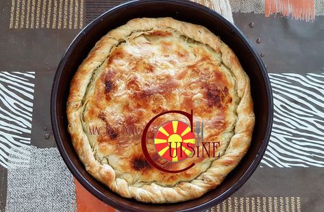 Classic and beautiful zelnik, it's our favorite at home, and me personally. From this dose I made 2 not very large round pies and you ca... Zelnik Macedonian Recipe, Macedonian Recipes, Macedonian Food, Balkan Food, Christmas Bread, Food Tags, Soup Kitchen, Minced Meat, Mushroom Chicken