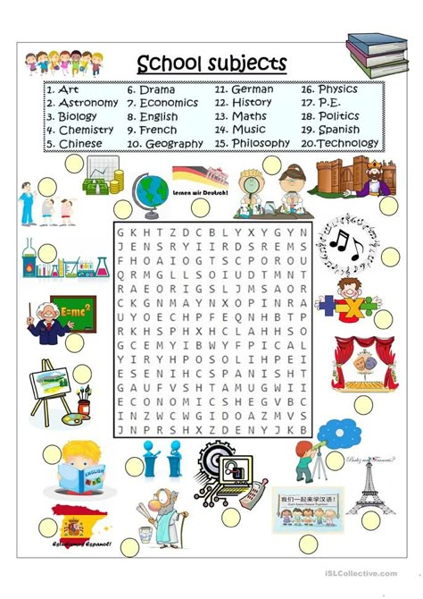 Subject Worksheet, Classroom Object, Easter Crossword, 12 Tenses, Classroom Objects, English Teaching Resources, School Coloring Pages, Grammar Activities, 1st Grade Worksheets